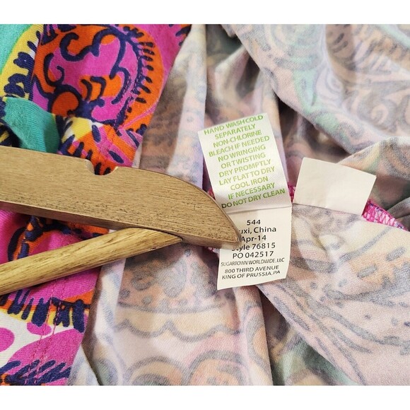 Lilly Pulitzer Parrish Maxi Dress XS Sea and Be Seen Print Resortwear Colorful - Picture 8 of 9